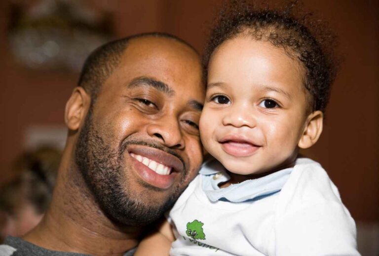 Father Smiles with his Roots of Empathy baby